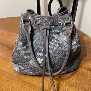 Faux leather purse